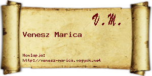 Venesz Marica névjegykártya